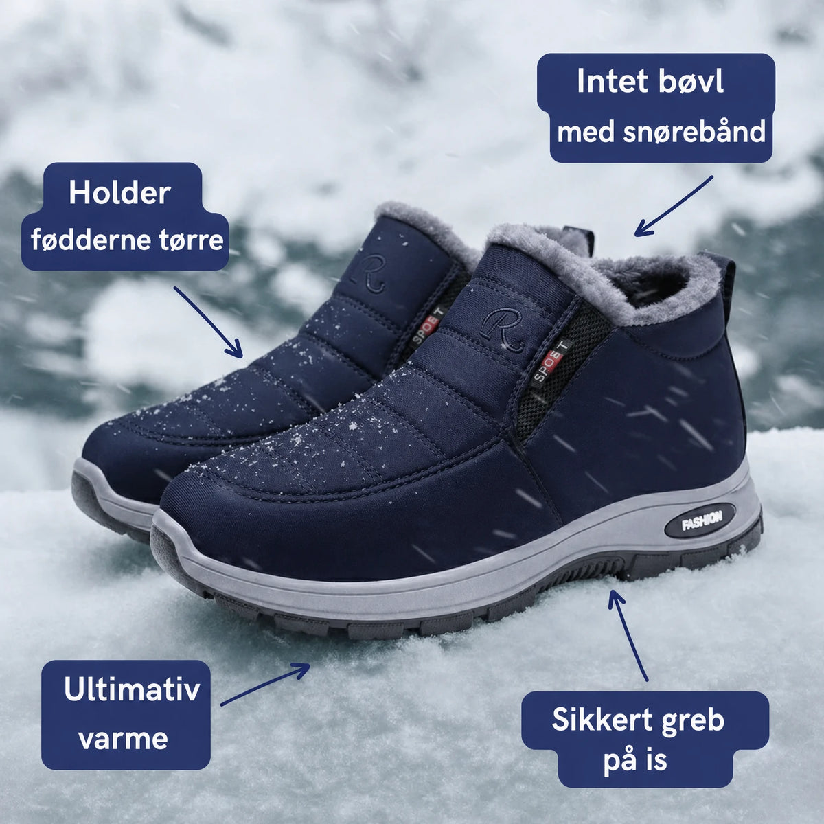 Varme, tørre og sikre på is