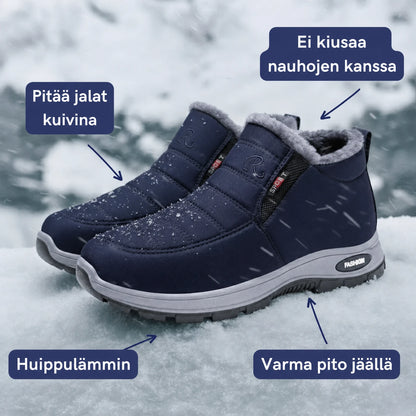 Lämpimät, kuivat ja turvalliset jäällä